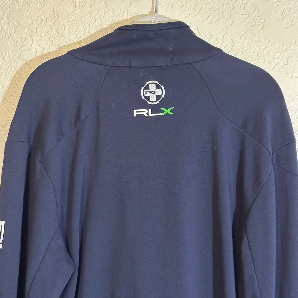 RLX Ralph Lauren Mens Navy Full Zip Up Track Jacket‎ Athletic Casual Size Large - Picture 5 of 11